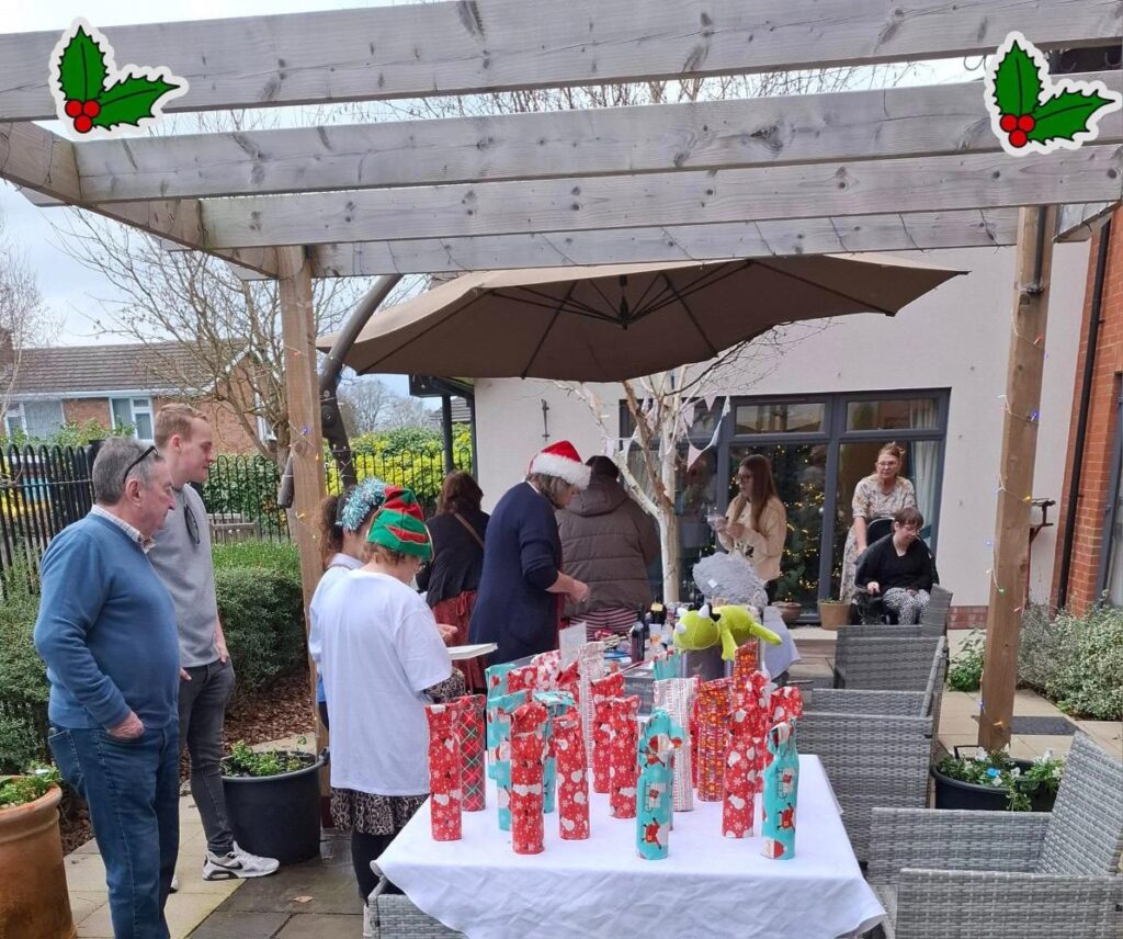 people visiting our christmas market