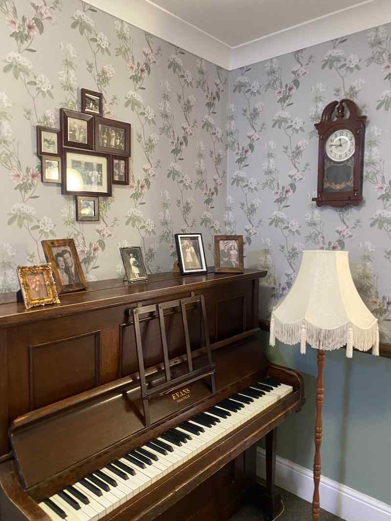 piano in our music station in the dementia community care home